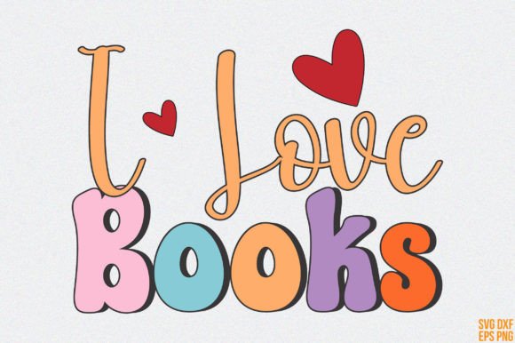 I Love Book Retro Book Lover SVG Review