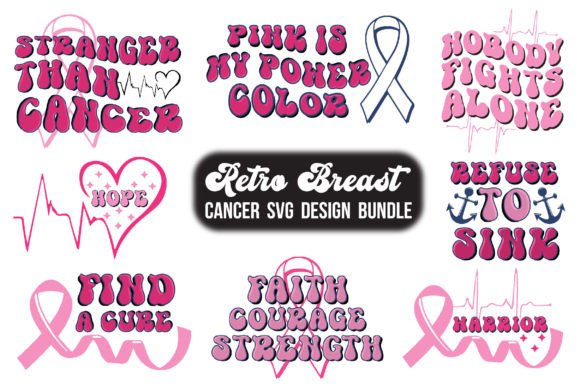 Retro Breast Cancer Svg Design Bundle Review