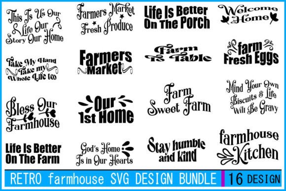 Retro Farmhouse SVG Bundle Review