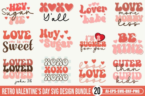 Retro Valentine SVG Bundle Review